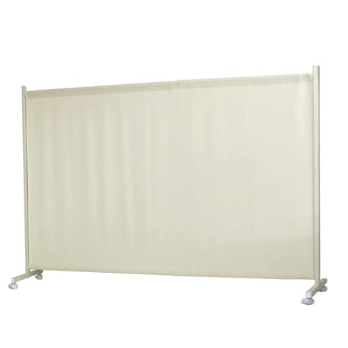 幅伸縮式ワッフルパーティション W240アイボリー