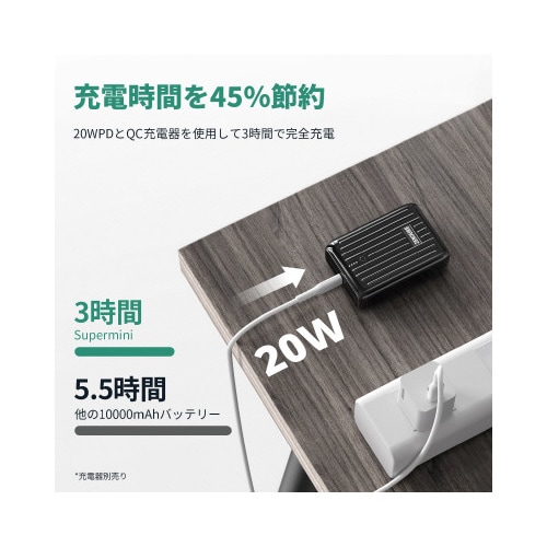 モバイルバッテリーSuperMini 10000