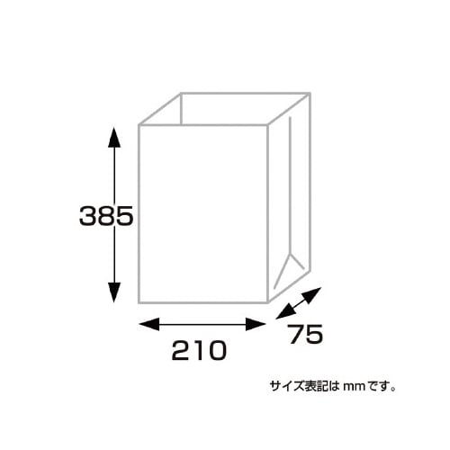 角底袋 白無地 210×75×385 100P