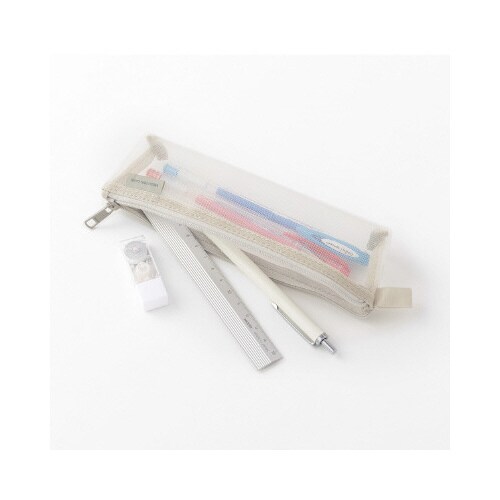 メッシュペンケース グレーA×5