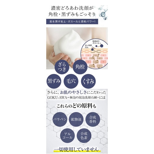 GOKU−AWA(ゴクアワ) 泥泡洗顔石鹸