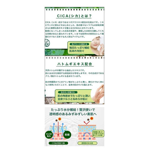 i−SAMU CICAハトムギ化粧水