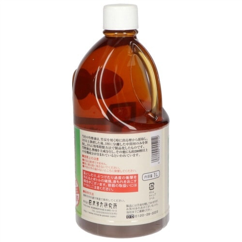 高級竹酢液 1L 透明ボトル入り