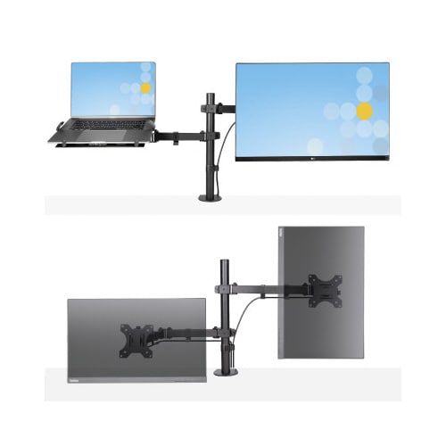 モニターアーム ノートPCトレイ付