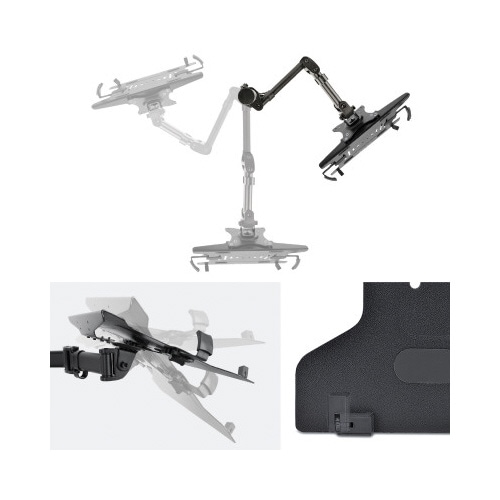 モニターアーム ノートPCトレイ付