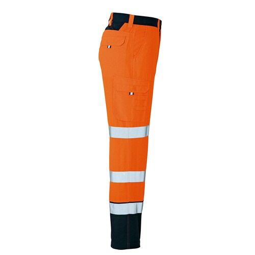 カーゴパンツ ハイパーオレンジ×ネイビー M