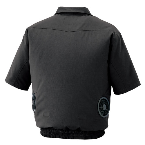 空調服 半袖ブルゾン チャコール L
