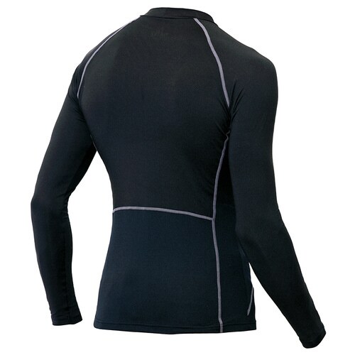 コンプレスフィット長袖シャツ ブラック 4L