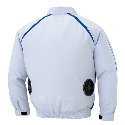 空調服 長袖ブルゾン シルバーグレー 3L
