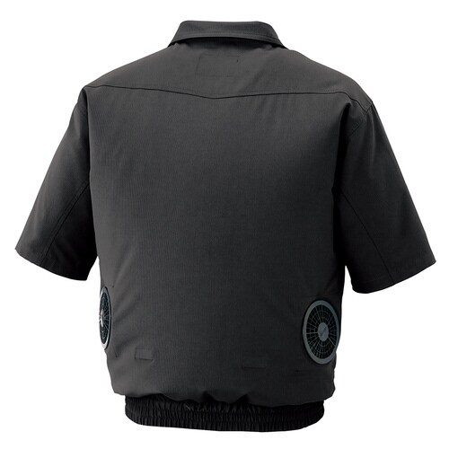 空調服 半袖ブルゾン チャコール S