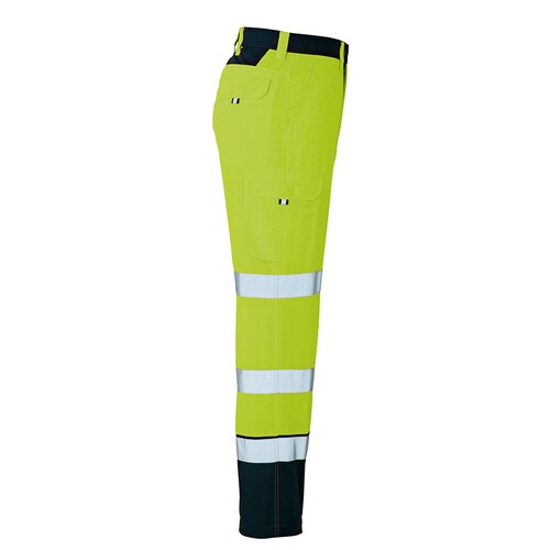 カーゴパンツ ハイパーイエロー×ネイビー LL