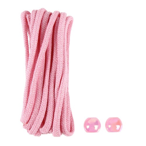 ひも&ループエンドセット ラメ ピンク