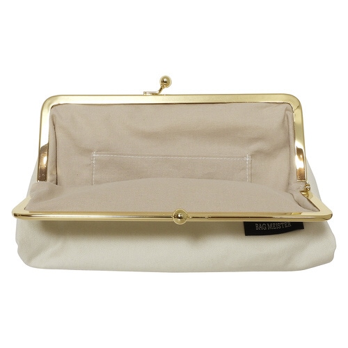 がま口キット クラッチバッグ ホワイト