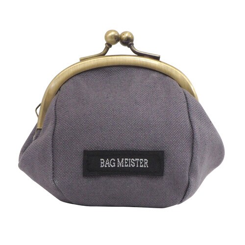 がま口キット ふっくらポーチ グレー