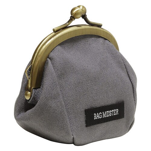 がま口キット ふっくらポーチ グレー