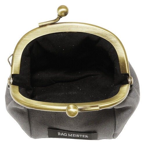 がま口キット ふっくらポーチ グレー