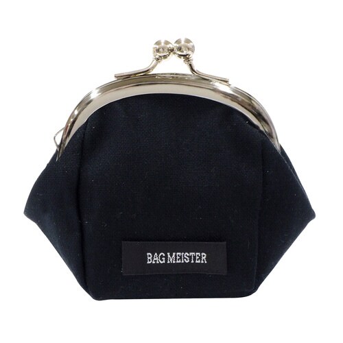 がま口キット ふっくらポーチ ブラック