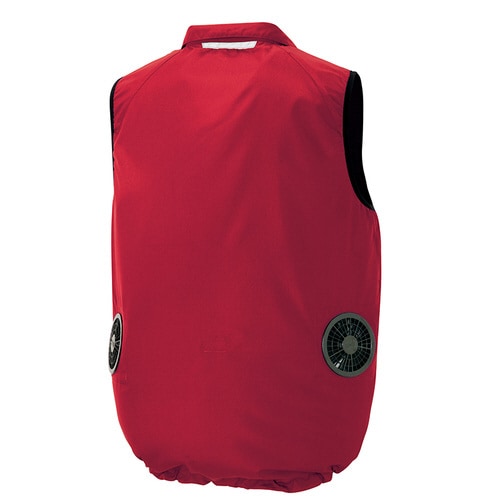 空調服 ベスト レッド M