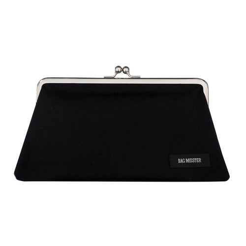 がま口キット クラッチバッグ ブラック