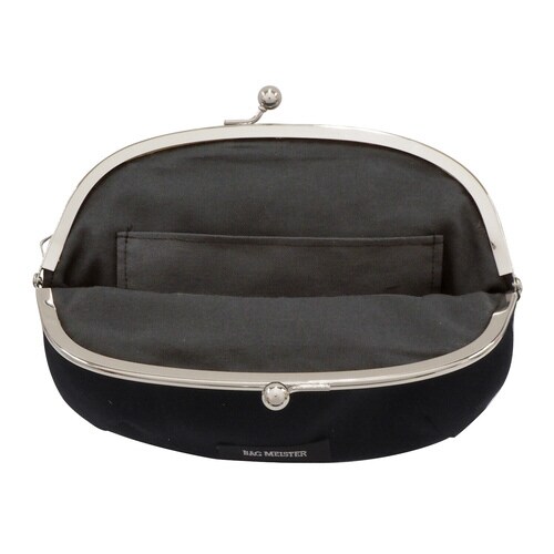 がま口キット ダーツ付きポーチ ブラック