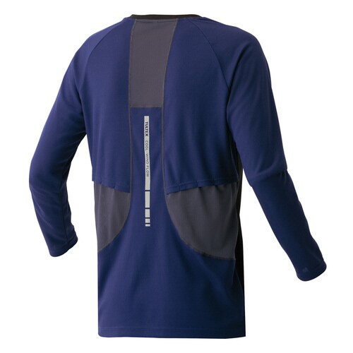 長袖Tシャツ ネイビー 6L