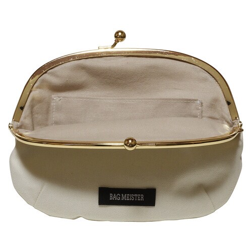 がま口キット ダーツ付きポーチ ホワイト