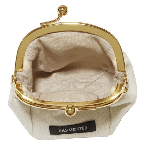 がま口キット ふっくらポーチ ホワイト