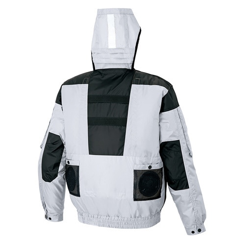空調服 長袖ブルゾン シルバー 6L