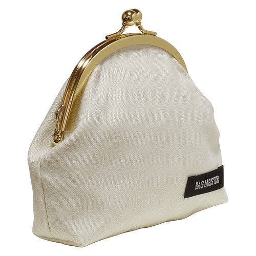 がま口キット マチ付きポーチ ホワイト