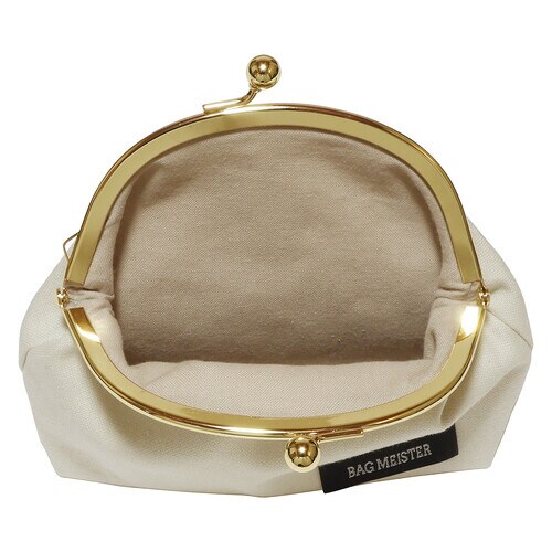 がま口キット マチ付きポーチ ホワイト