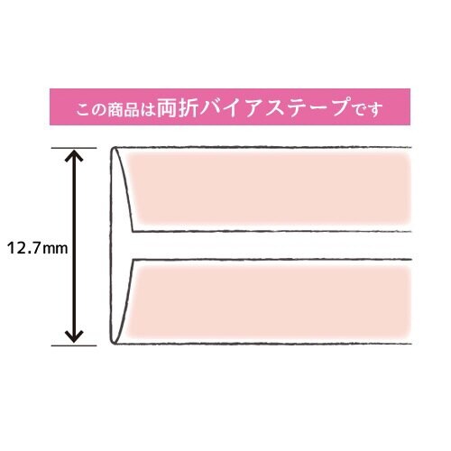 ピュアコットン両折バイアス CP34#204