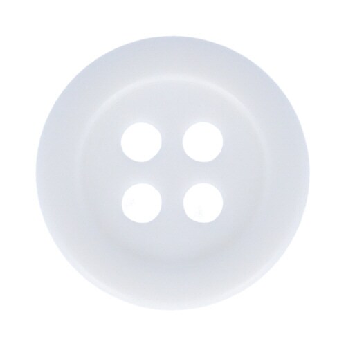 ベーシックボタン 15mm 白