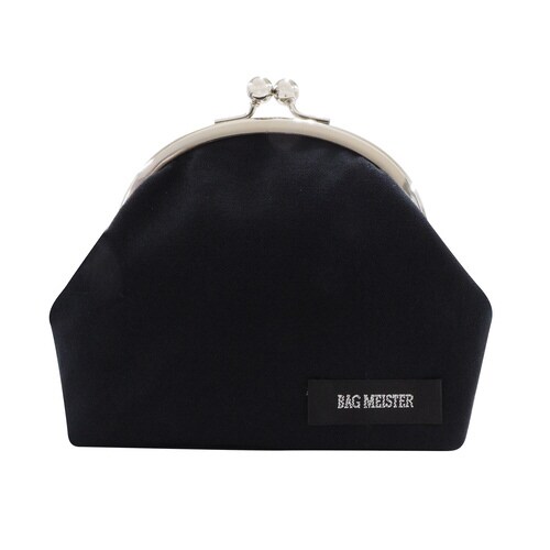 がま口キット マチ付きポーチ ブラック