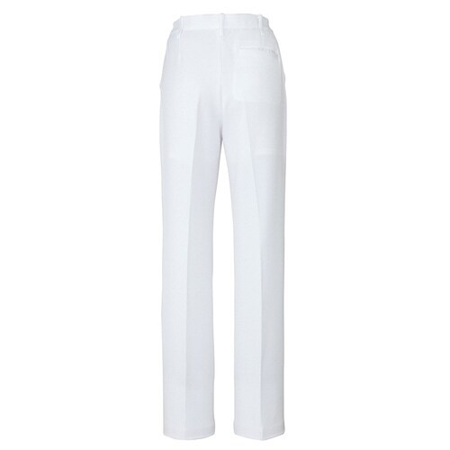 レディース脇シャーリングパンツ ホワイト M