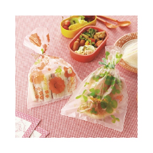 ロールプリントポリ袋 フラワー&クローバー