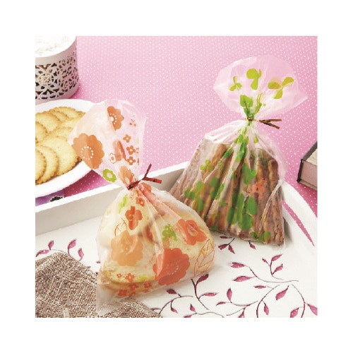 ロールプリントポリ袋 フラワー&クローバー