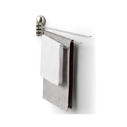 ポゼ ふきん掛けステンレス3本(レバー式吸盤)