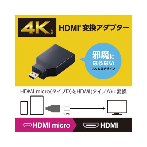 変換アダプタ (Micro HDMI−HDMI