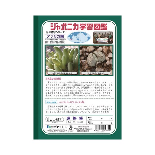 ショウワ ジャポニカ学習帳 B5 JL67×20