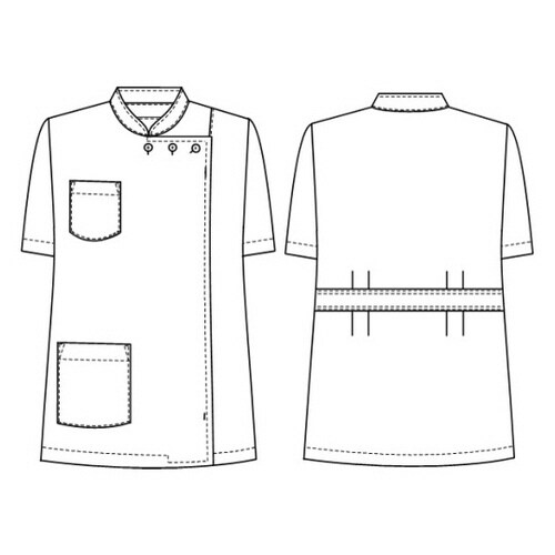 女子横掛半袖 ホワイト S