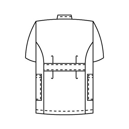 レディス医務衣 半袖 サックス L