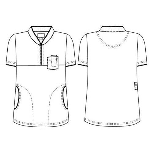 ニットシャツ ネイビー BL