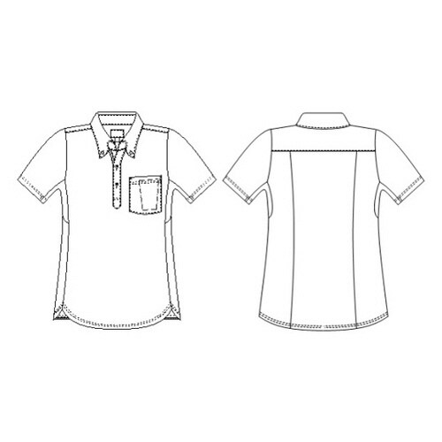 ニットシャツ ピンク LL