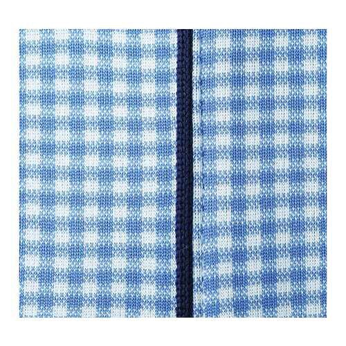 ニットシャツ ブルー 4L