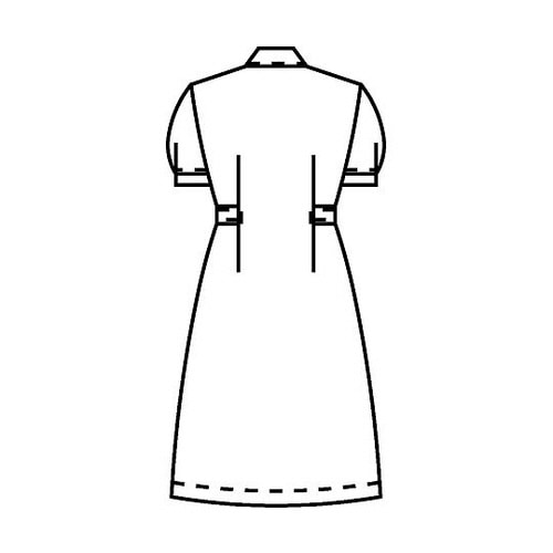 ワンピース半袖 サックス 3L