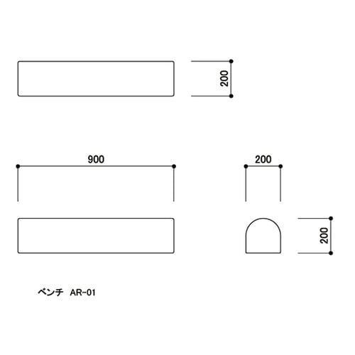スクエアR200ベンチ 黄緑