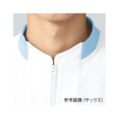 ジャケット半袖(男女兼用) サックス L