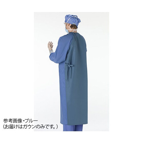 手術ガウン(左ひも止め式) グリーン LL