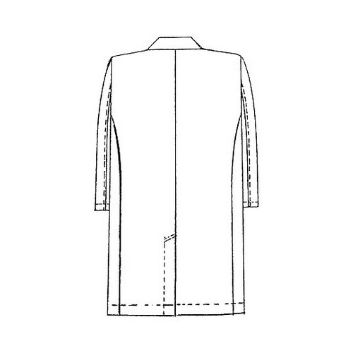 メンズ診察衣Wハーフ丈 白 S