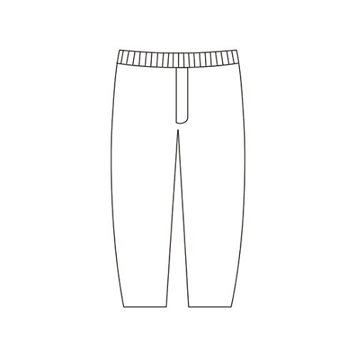 紳士ロングパンツ(2枚組) ホワイト LL